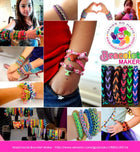 Arts and Crafts for Girls - Best Birthday Toys/DIY for Kids - Premium Bracelet(Jewelry) Making Kit - Friendship Bracelets Maker/Craft Kits with Loom,Rubber Bands - FushionGroupCorp