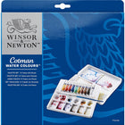 Winsor & Newton Cotman Water Colour Paint Sketchers' Pocket Box, Half Pans, 14-Pieces - FushionGroupCorp