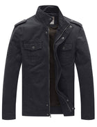 Men's Casual Cotton Military Jacket - FushionGroupCorp