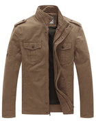 Men's Casual Cotton Military Jacket - FushionGroupCorp