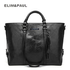 ELIM&PAUL Messenger bag women's Large Tote Women Leather Handbags Business Shoulder Bags PU Top-Handle Bags Female bolsos mujer - FushionGroupCorp