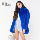 Fur Coat Winter Woman Blend Overcoat 2018 Fluffy Faux Fur Warm Outwear Coat Long Sleeve Jacket Pockets Cardigan Casaco Feminino - FushionGroupCorp
