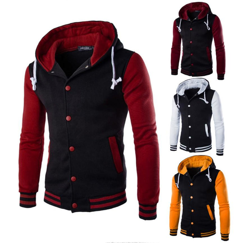 Men's Jacket Fashion  Cotton Blended  Outerwear & Coats  Sweater Warm Hooded Jackets  jaqueta masculina   Men's Clothing 18AUG4 - FushionGroupCorp