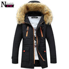 Men Winter Cotton Coat Male Big Fur Hooded Jacket Homie Casual Jackets Warm Thicken Overcoat Long Parka Gift - FushionGroupCorp