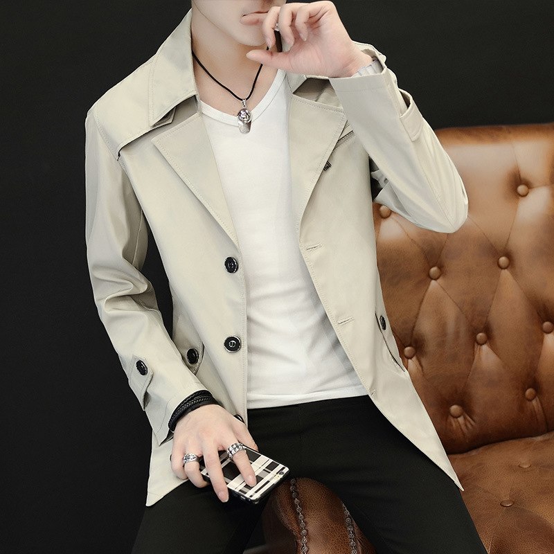 Men's Trench Coats 2019 Brand Autumn Turn-Down Collar Windproof Casual Jackets Business Style Slim M-9XL Fall Coats XA256 - FushionGroupCorp