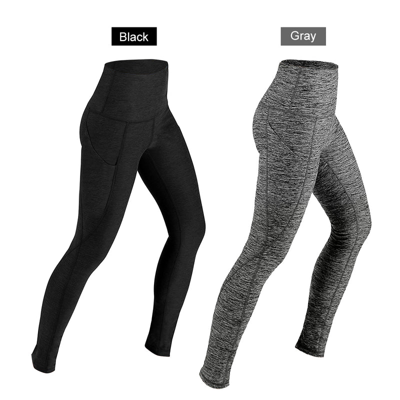 Women's Yoga Pants Running Pants Tights Tummy Control Workout Running 4 Way Stretch Yoga Leggings Tights High Waist with Pocket - FushionGroupCorp