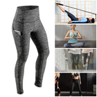 Women's Yoga Pants Running Pants Tights Tummy Control Workout Running 4 Way Stretch Yoga Leggings Tights High Waist with Pocket - FushionGroupCorp