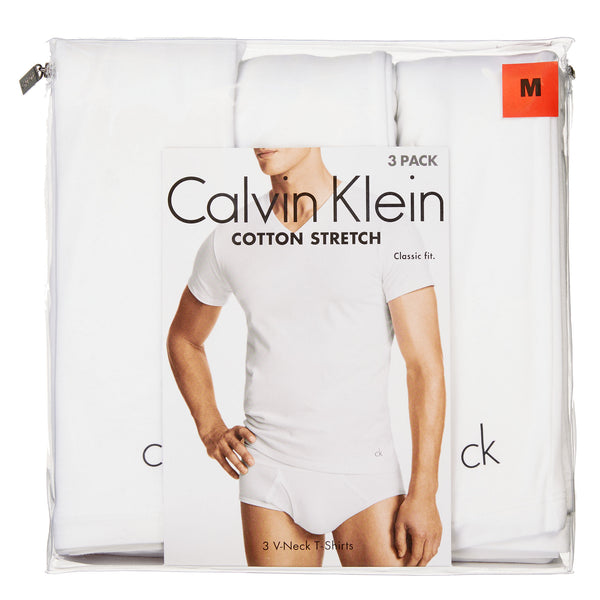 Calvin Klein Men's V-neck Stretch Undershirt 3-packCalvin Klein Men's V-neck Stretch Undershirt 3-pack - FushionGroupCorp
