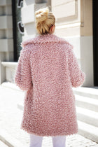 Warm winter faux fur coat women Fashion streetwear large sizes  long coat female  Pink casual autumn coat outerwear - FushionGroupCorp
