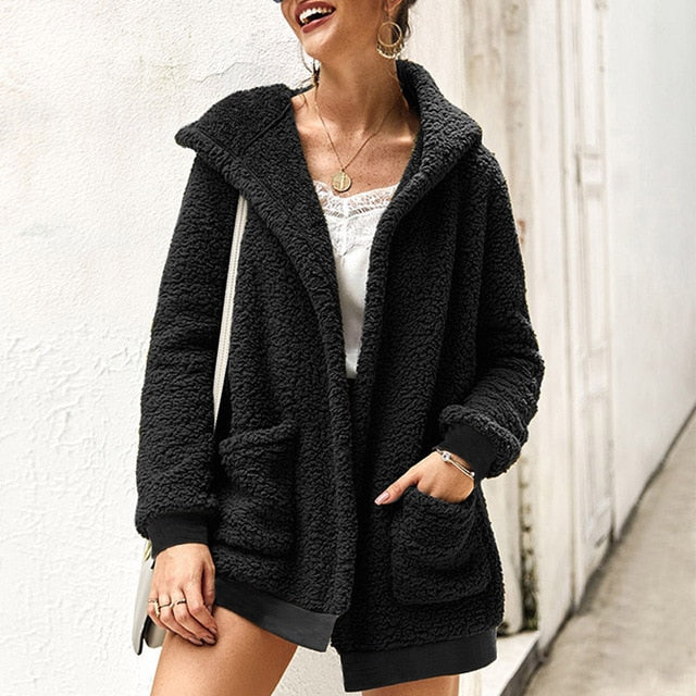 2019 Winter Women Faux Fur Coat Warm Outwear - FushionGroupCorp