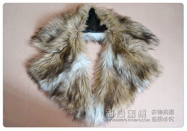 Luxury Winter Faux Fur Collar Coat For Jackets Multi Color Female Fur - FushionGroupCorp