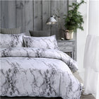 Printed Marble Bedding Set White Black Duvet Cover King Queen Size Quilt Cover Brief Bedclothes Comforter Cover 3Pcs - FushionGroupCorp