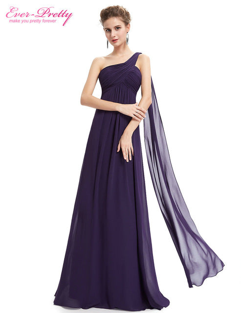 Special Occasion Dresses EP09816 A-line One Shoulder Royal Blue Long Evening Dresses 2019 New Arrival Formal Dresses Fit Pergant - FushionGroupCorp