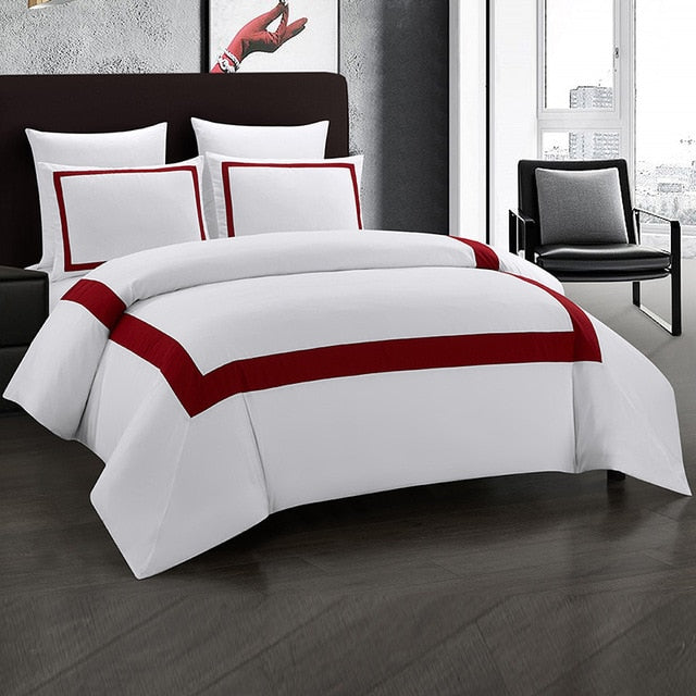 Yimeis Bed Linen Set Geometric Bedding Set Stitching Comforter Bedding Double Bed Luxury BE45005 - FushionGroupCorp