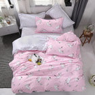 New Cartoon Cat Bedding Set Cotton Kawaii Comforter Bedding Sets For Women Girl King Twin Queen Size Bed Sheets And Pillowcases - FushionGroupCorp