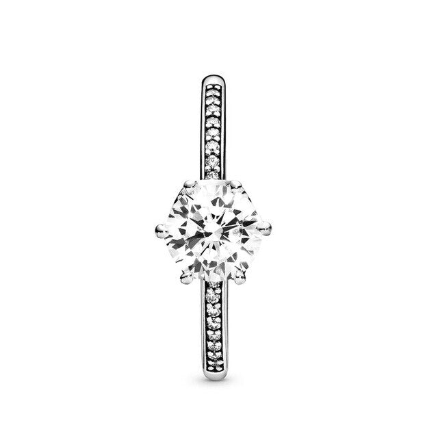 BRACE CODE New original European crown crystal ring woven wish bones beautiful ring wedding jewelry direct sales - FushionGroupCorp