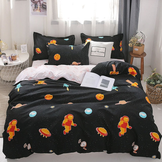 Simple Classic Comforter Bedding Sets King Queen Twin Size Bed Linen Duvet Cover Set Pastoral Sheet Lattice Duvet Cover - FushionGroupCorp