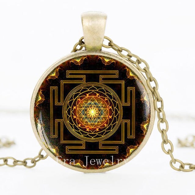 SUTEYI Fashion 2017 Buddhist Sri Yantra Pendant Necklace Sacred Geometry Sri Yantra Jewelry, Wholesale Jewelry - FushionGroupCorp