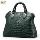 Qiwang Authentic Women Crocodile Bag 100% Genuine Leather Women Handbag Hot Selling Tote Women Bag Large Brand Bags Luxury - FushionGroupCorp