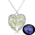 Glow In the Dark Heart Necklace Pendant Christmas Gift for Daugher Mum - FushionGroupCorp