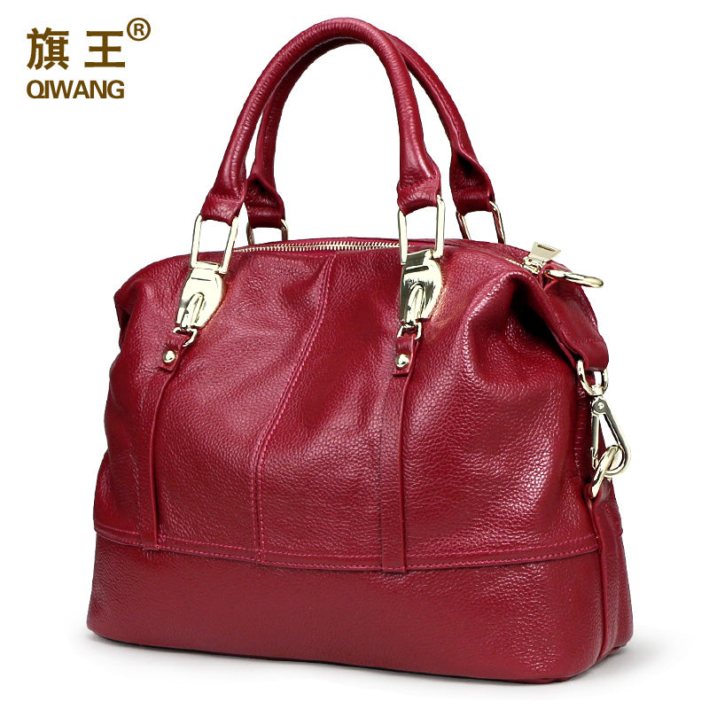 QIWANG Women Practical Bag Handbags Designer Roomy Bag Organized Women Leather Handbags Functional Beautiful Purse - FushionGroupCorp