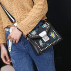 Leather Handbag - Flower Shoulder Bag - FushionGroupCorp