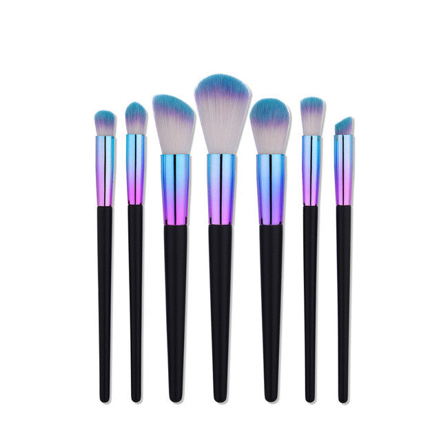 Rainbow Makeup Brushes - Professional Make Up Tools - FushionGroupCorp