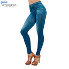 Hayoha 2017 Leggings Jeans for Women Denim Pants with Pocket Slim Leggings Women Fitness Plus Size Leggins S-XXL Black/Gray/Blue - FushionGroupCorp
