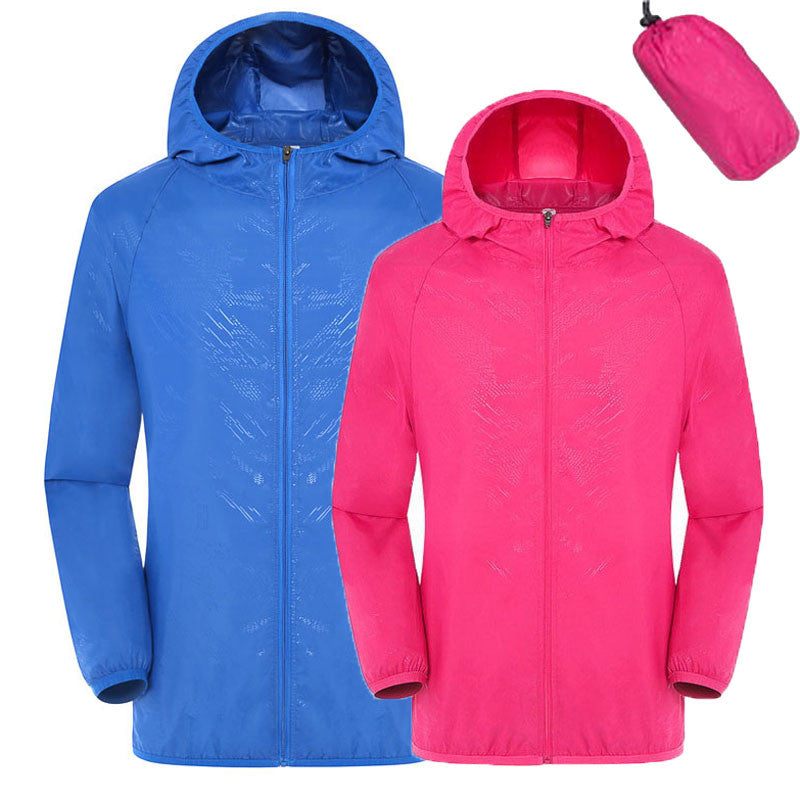Men Women Quick Dry Hiking Jacket Waterproof Sun & UV Protection Coats Outdoor Sport Skin Jackets XXXL  Thin Jackets RW078 - FushionGroupCorp