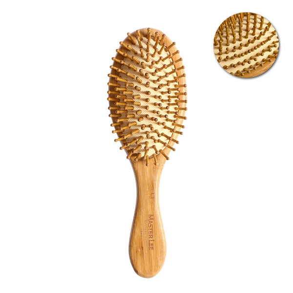 Natural Bamboo Anti-Static Wooden Bristles Massage Scalp Comb Hair Brushes Hair Care Wood Beard Comb Nursing Scalp Hair Comb - FushionGroupCorp