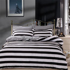 luxury Home textiles bedclothes snowflake Stripe 4pc/ 3pc christmas Bedding sets Cotton bed linen duvet cover housse de couette - FushionGroupCorp