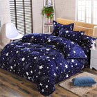luxury Home textiles bedclothes snowflake Stripe 4pc/ 3pc christmas Bedding sets Cotton bed linen duvet cover housse de couette - FushionGroupCorp