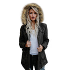 Ladies Hooded Cotton Winter Warm Womens Long Jacket Outwear Coat - FushionGroupCorp