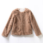 Womens Ladies Warm Faux Fur Coat Jacket Winter Gradient Color Parka Outerwear - FushionGroupCorp