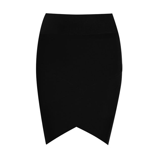 INDRESSME 2019 Women's Mini Irregular Elastic Bandage Skirts Sexy Slim Pencil Bodycon Skirts Summer Wholesale - FushionGroupCorp