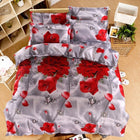 18 New Styles White Red Flower 3D Bedding Set of Duvet Cover Pillowcase Set Bed Clothes Comforters Cover Queen Twin No Quilt - FushionGroupCorp